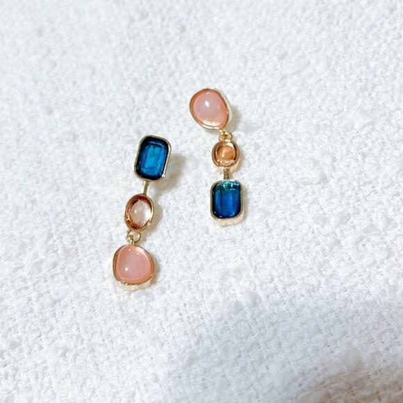 Crystal drop earrings M178 - Picture 2 of 4